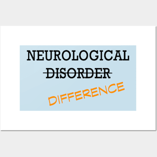 Neurological Difference- Orange Posters and Art